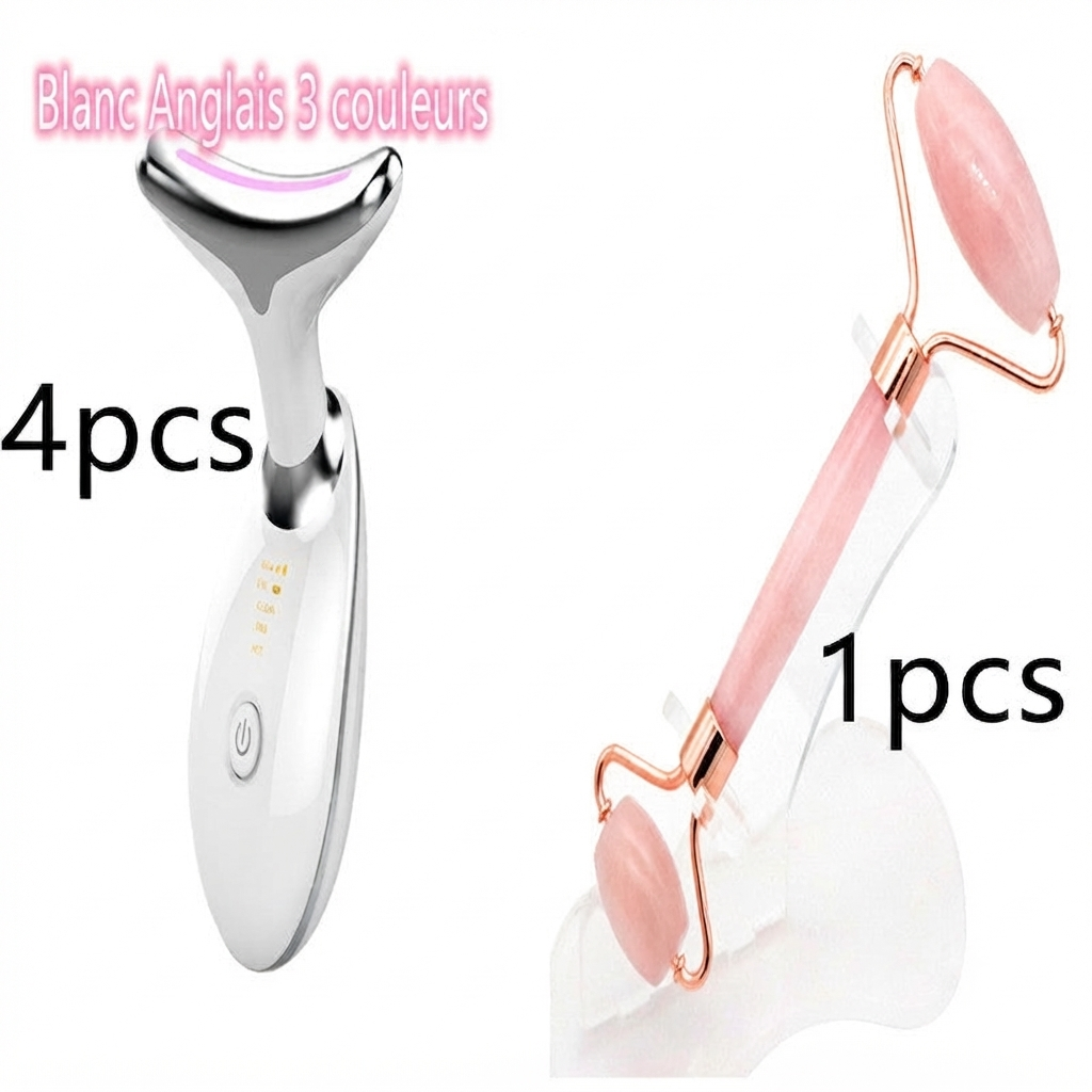 Appareil lifting LED visage anti-âge luminothérapie expert de poche. Sans fil (sac a main)