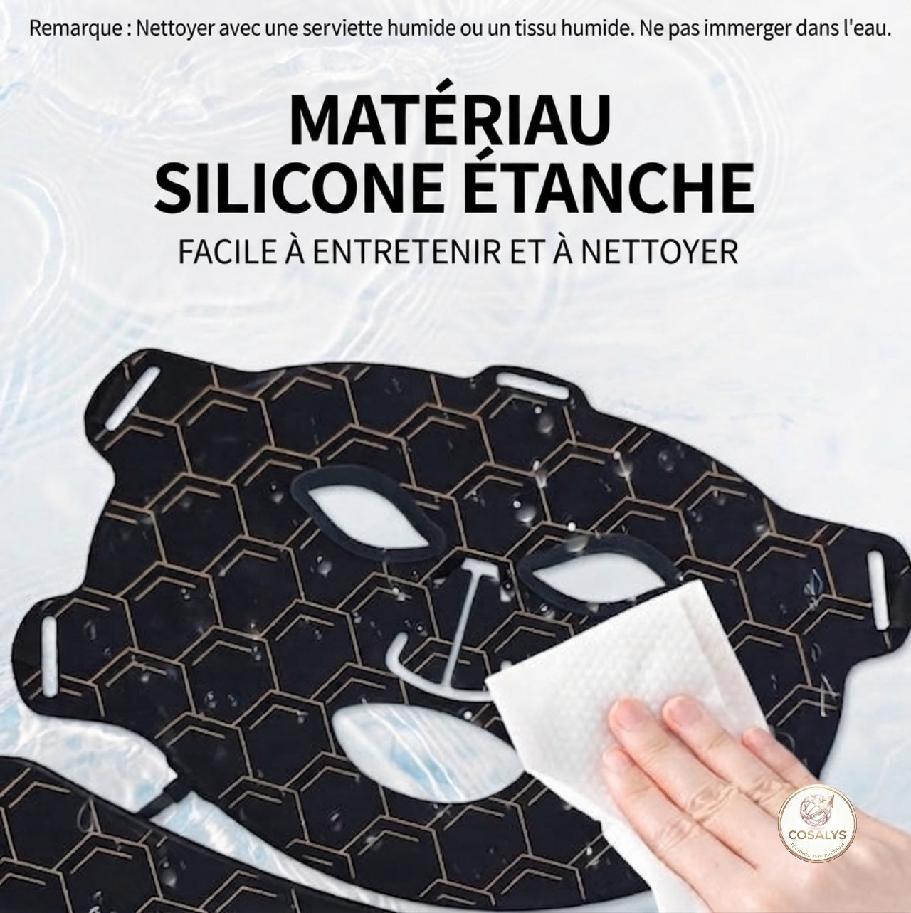 Masque luminothérapie LED visage-cou-décolleté - détente, anti-age, anti tache brune professionnel