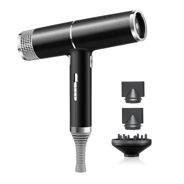 Sèche-cheveux ionique haute vitesse réglable - ionique - 3 embouts 1200W