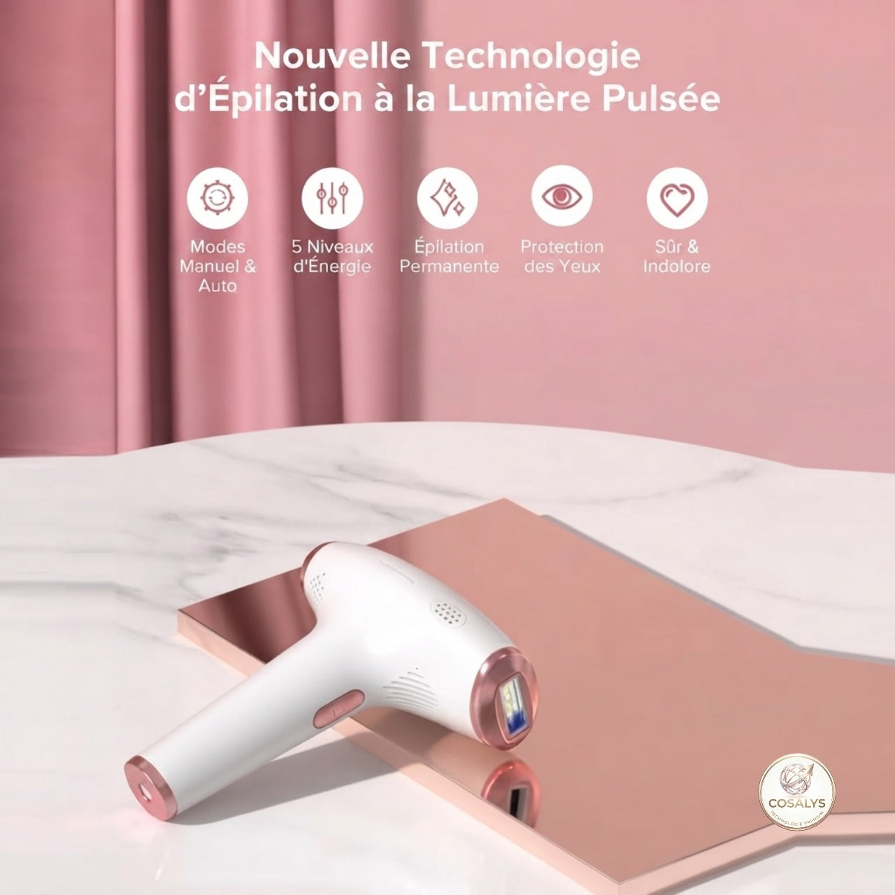 Ėpilateur lumière pulsée IPL - épilation professionnelle