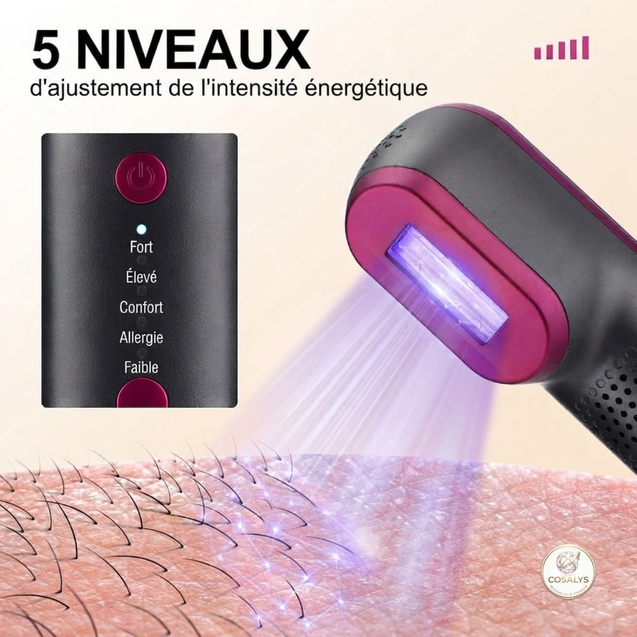 Ėpilation lumière pulsée intense IPL professionnelle - épilateur