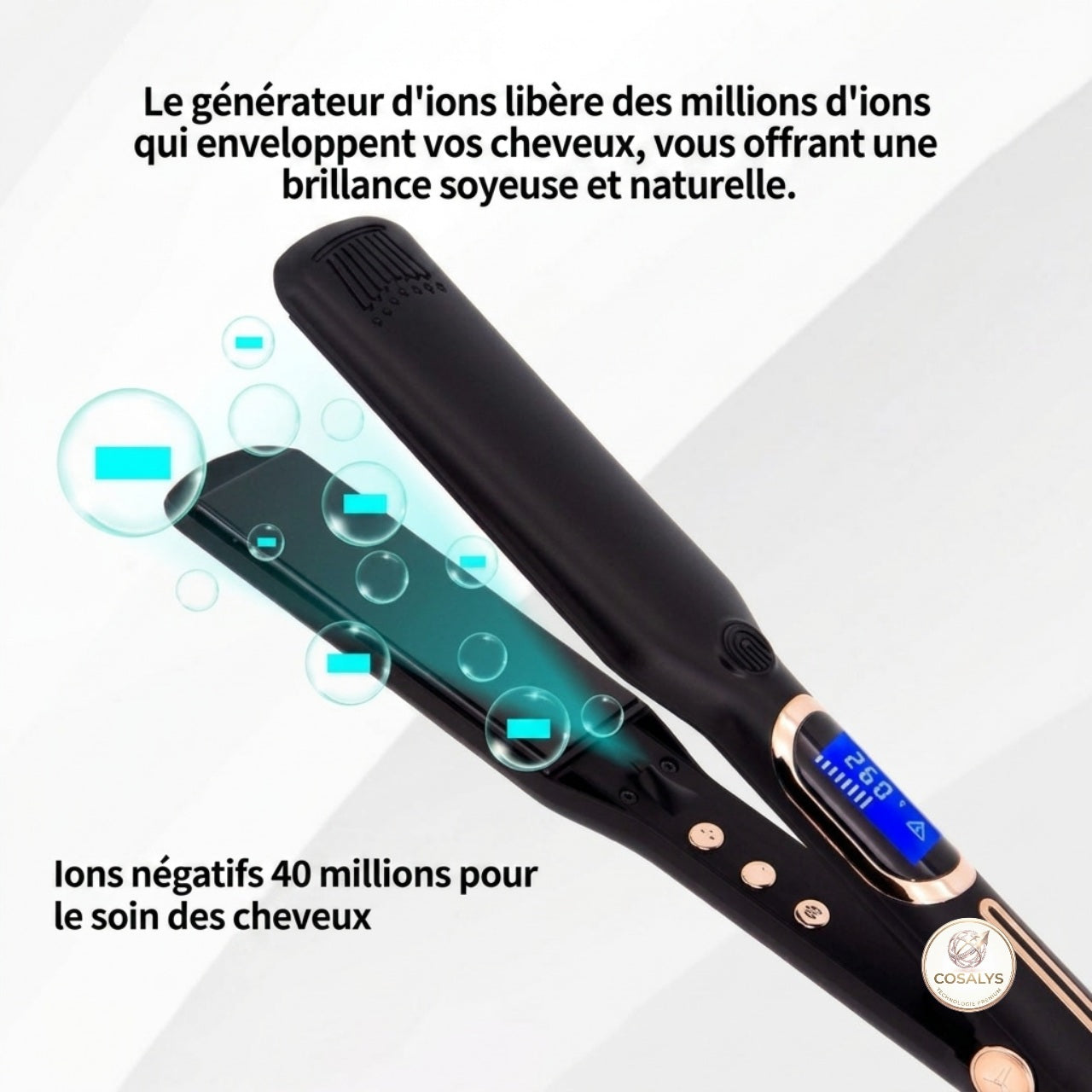 Lisseur styler raide - fer à lisser - professionnel en céramique.