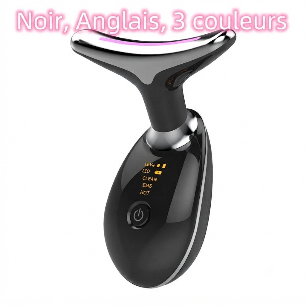 Appareil lifting LED visage anti-âge luminothérapie expert de poche. Sans fil (sac a main)