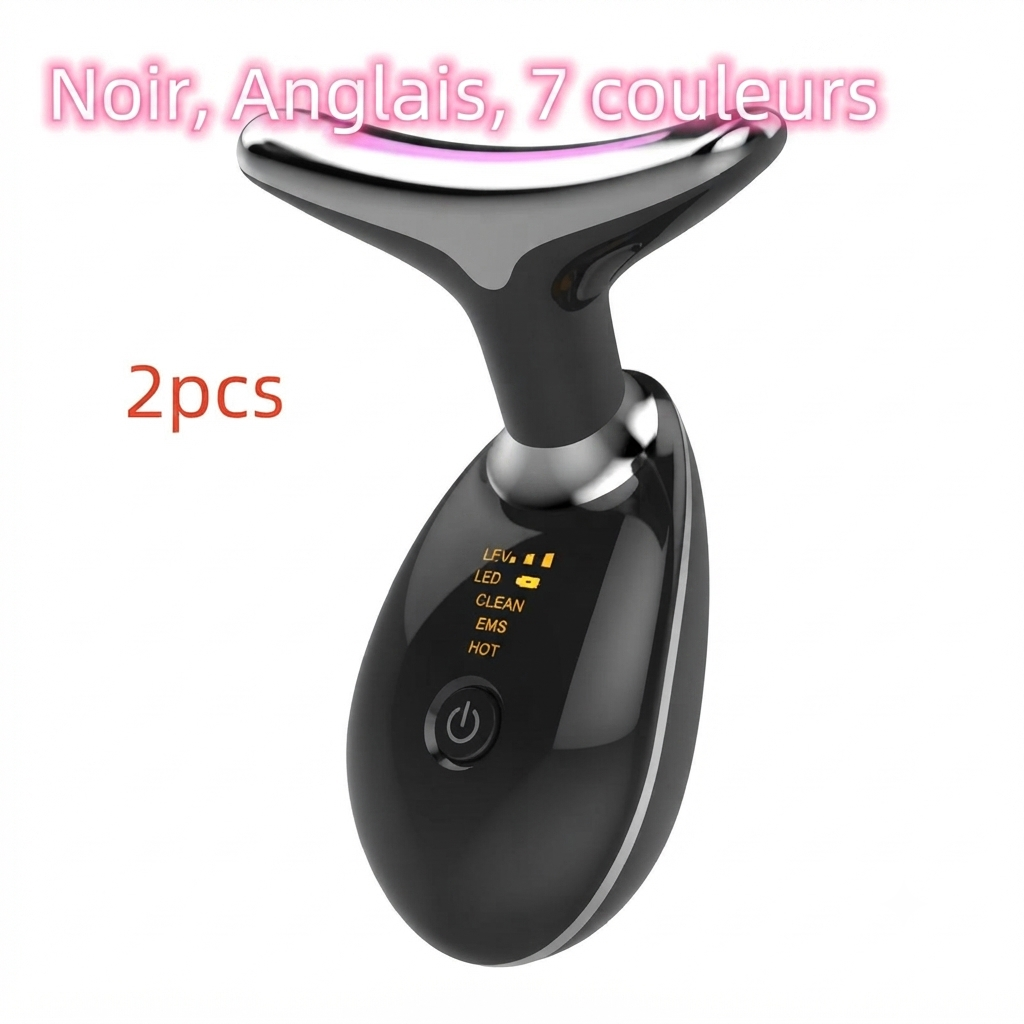 Appareil lifting LED visage anti-âge luminothérapie expert de poche. Sans fil (sac a main)