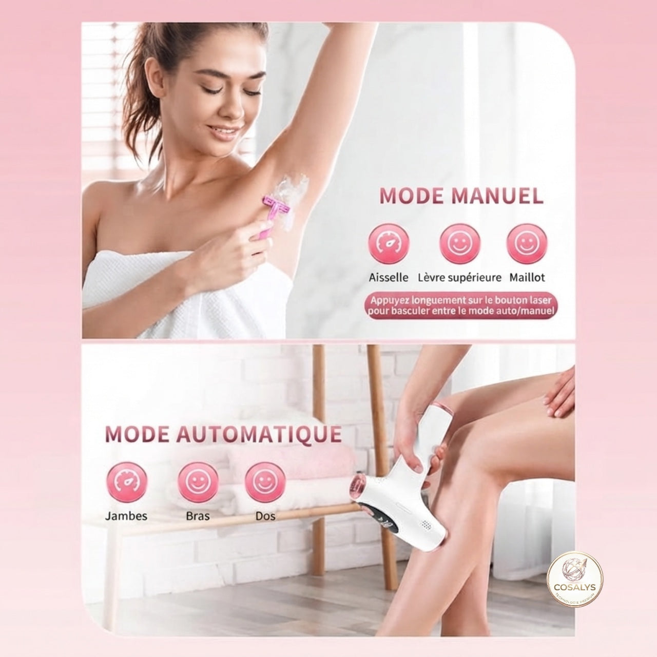 Ėpilateur lumière pulsée IPL - épilation professionnelle