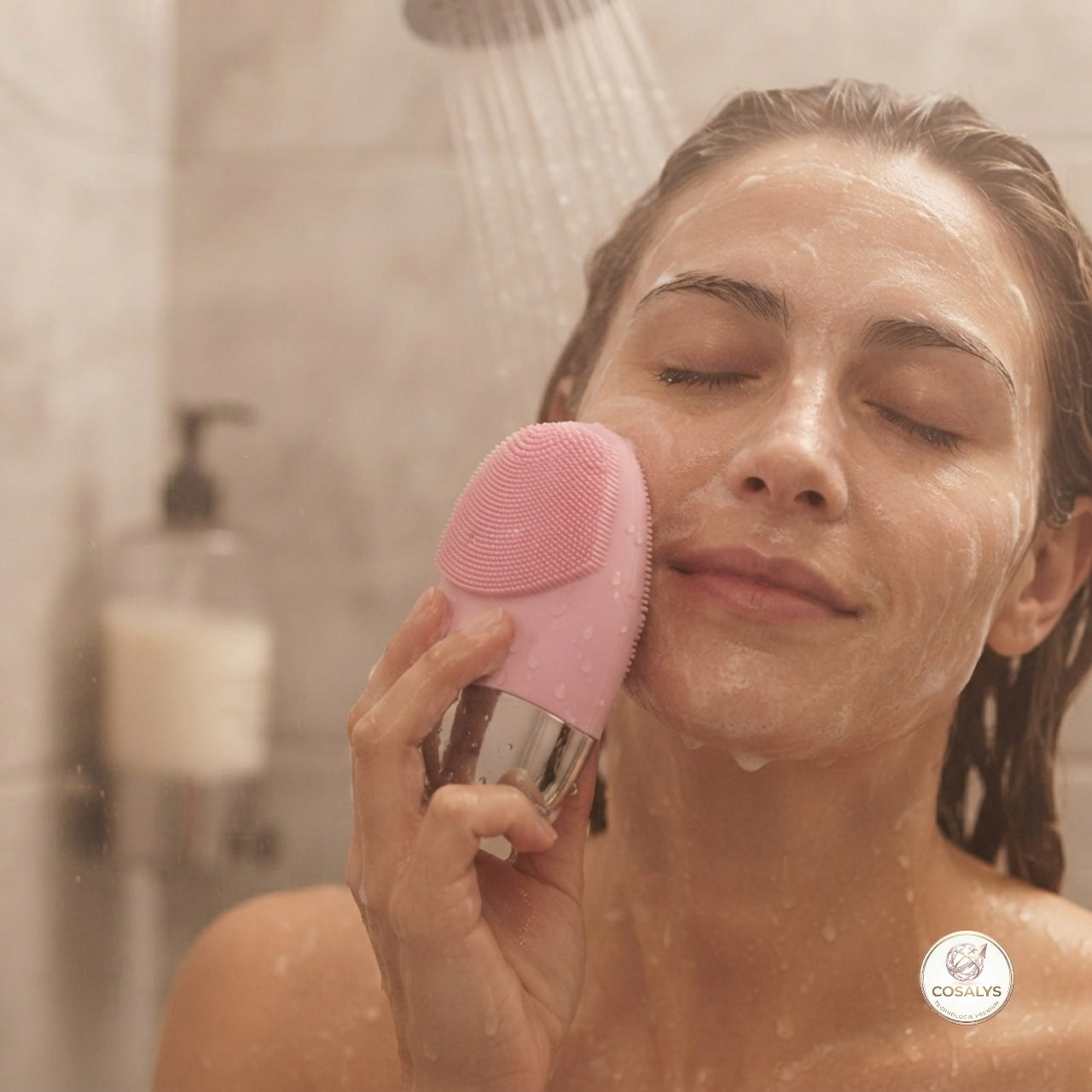 Brosse nettoyante électrique pour le visage en silicone