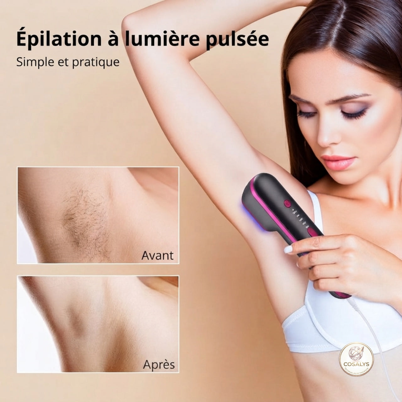 Ėpilation lumière pulsée intense IPL professionnelle - épilateur