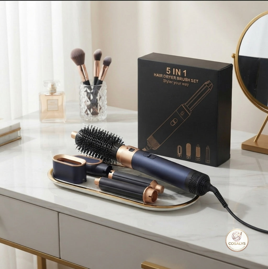 Sèche cheveux - Styler capillaire 5 en 1 - 5 embouts - 110 000 tr/min