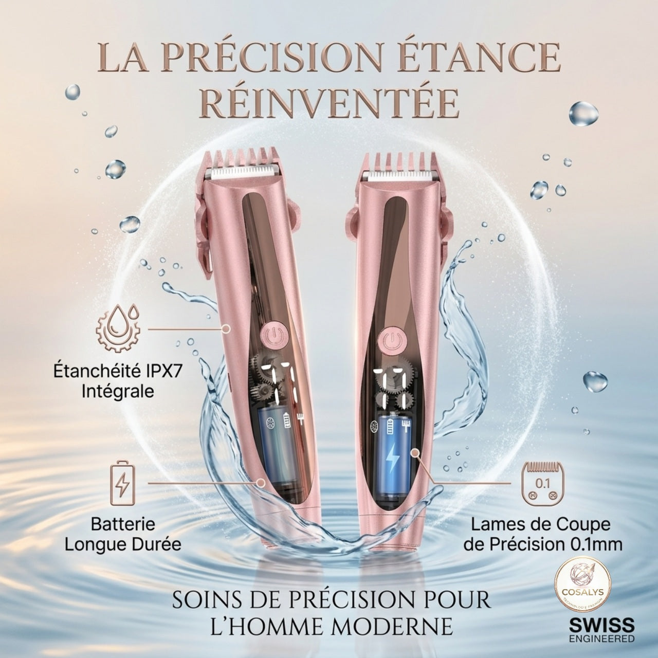 Mini rasoir électrique de poche, femme, sac a main, sans fil,corps et visage étanche IPX7