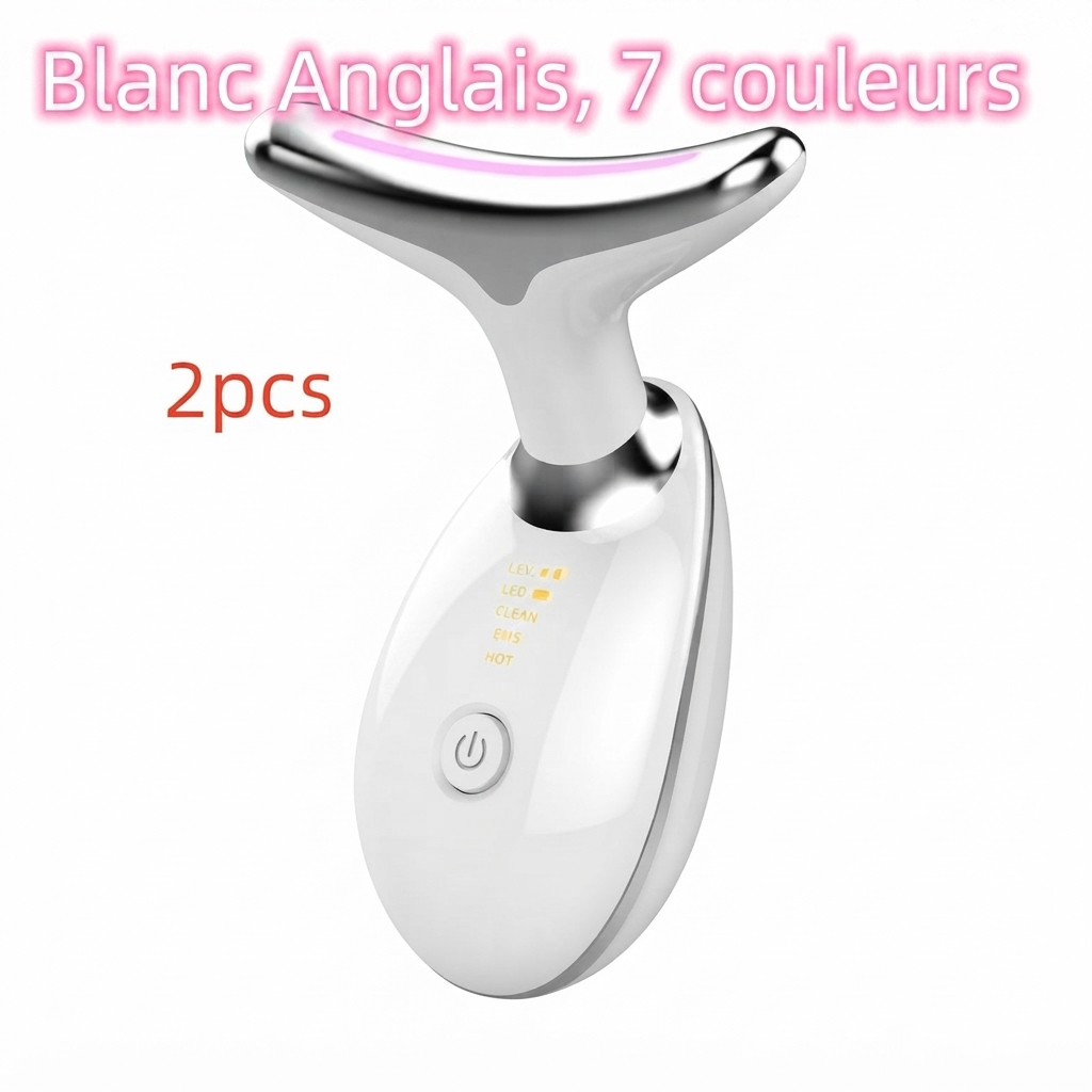 Appareil lifting LED visage anti-âge luminothérapie expert de poche. Sans fil (sac a main)