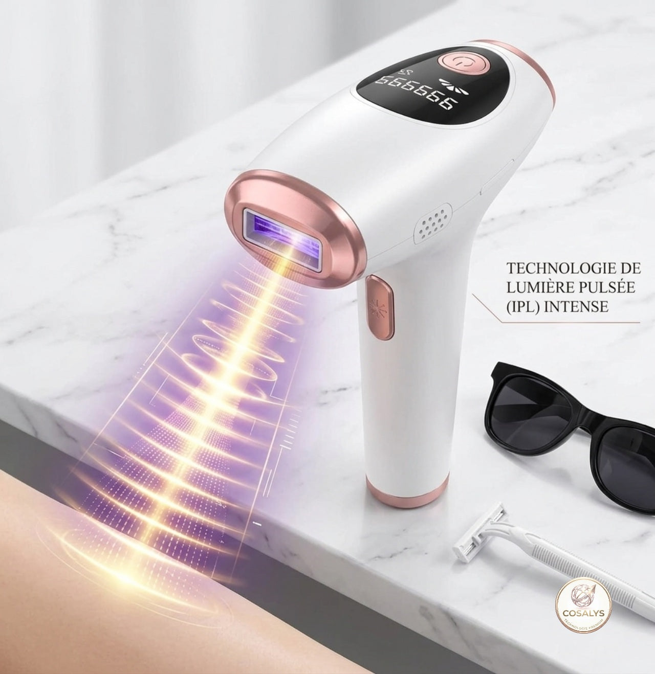 Ėpilateur lumière pulsée IPL - épilation professionnelle