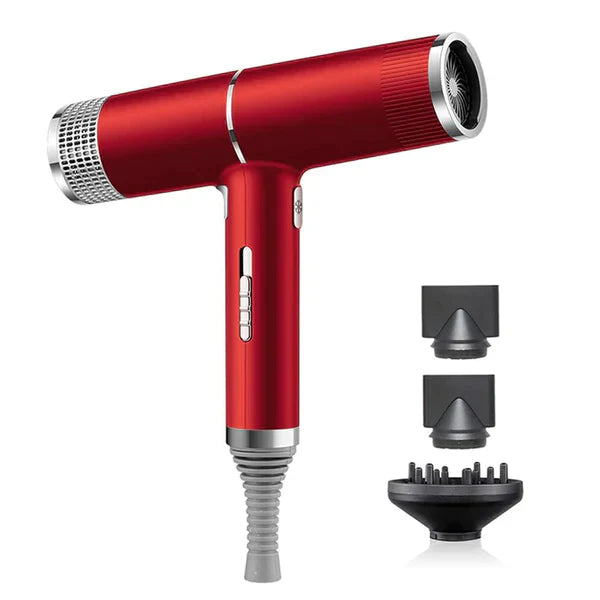 Sèche-cheveux ionique haute vitesse réglable - ionique - 3 embouts 1200W