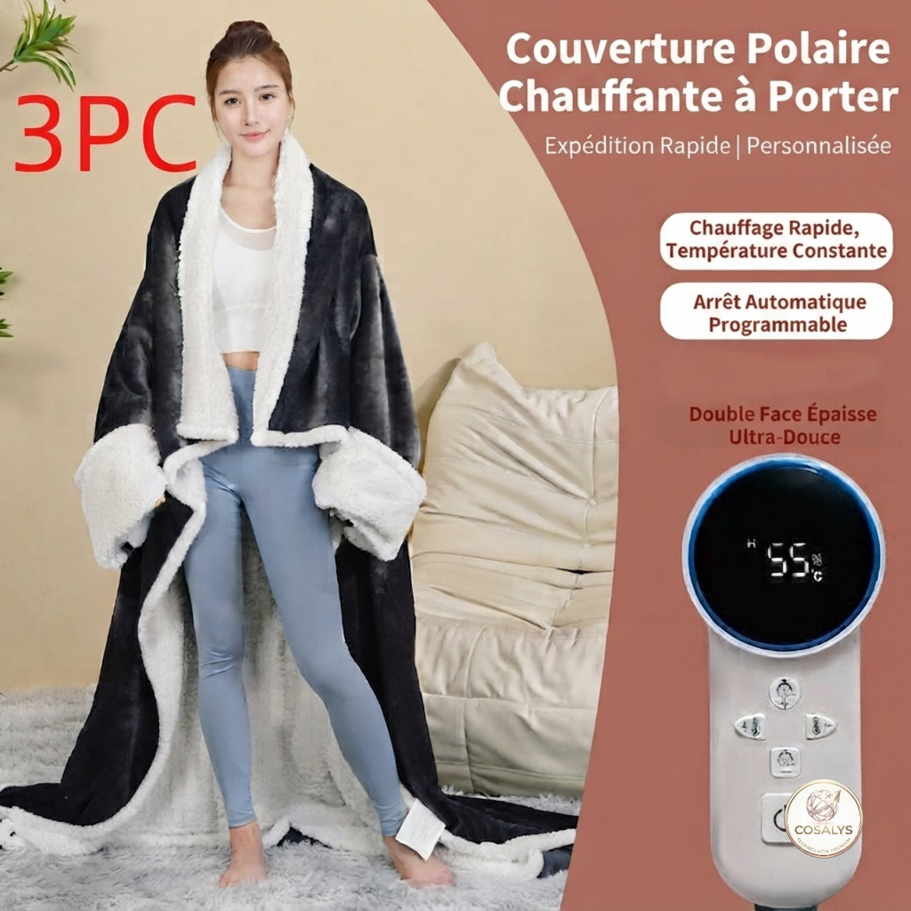 Peignoir plaide ouverture chauffant/chauffante